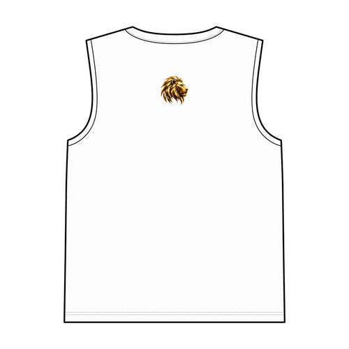 Lion Crest Garment-Dyed Tank Top — Roldán Pro Logo Athletic Sleeveless Shirt
