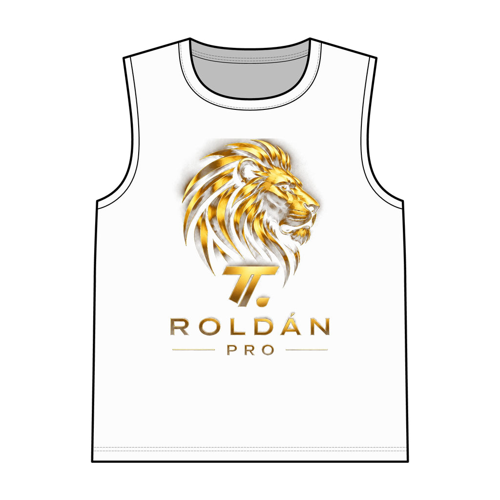 Lion Crest Garment-Dyed Tank Top — Roldán Pro Logo Athletic Sleeveless Shirt